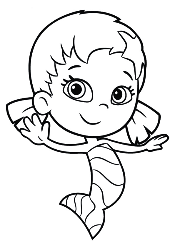 Plansa de colorat cu Bubble Guppies 29 27
